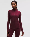 Define Jacket Set  (Burgundy)